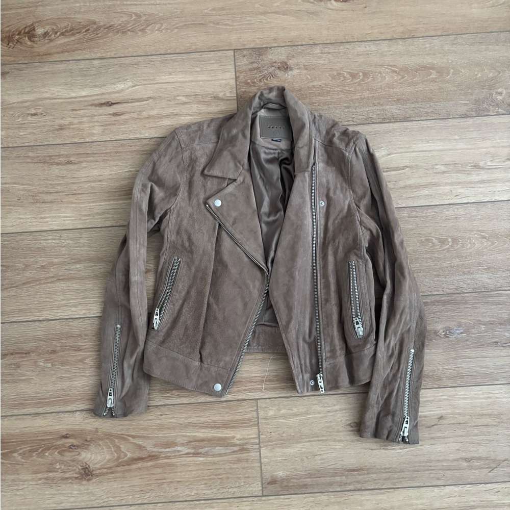 Blank NYC Taupe Suede Jacket